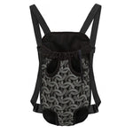 Metal Chainmail Pattern Print Pet Carrier Backpack