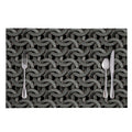 Metal Chainmail Pattern Print Placemat