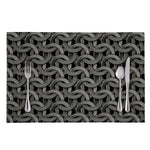 Metal Chainmail Pattern Print Placemat