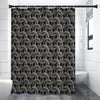 Metal Chainmail Pattern Print Premium Shower Curtain