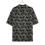 Metal Chainmail Pattern Print Rayon Hawaiian Shirt