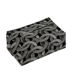 Metal Chainmail Pattern Print Rectangle Tissue Box Cover