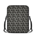 Metal Chainmail Pattern Print Rectangular Crossbody Bag