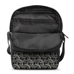 Metal Chainmail Pattern Print Rectangular Crossbody Bag