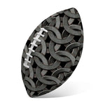 Metal Chainmail Pattern Print Rugby Ball
