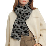 Metal Chainmail Pattern Print Scarf