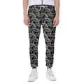 Metal Chainmail Pattern Print Joggers