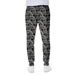 Metal Chainmail Pattern Print Scuba Joggers