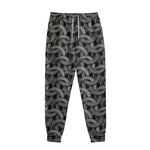 Metal Chainmail Pattern Print Sweatpants