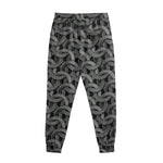 Metal Chainmail Pattern Print Sweatpants