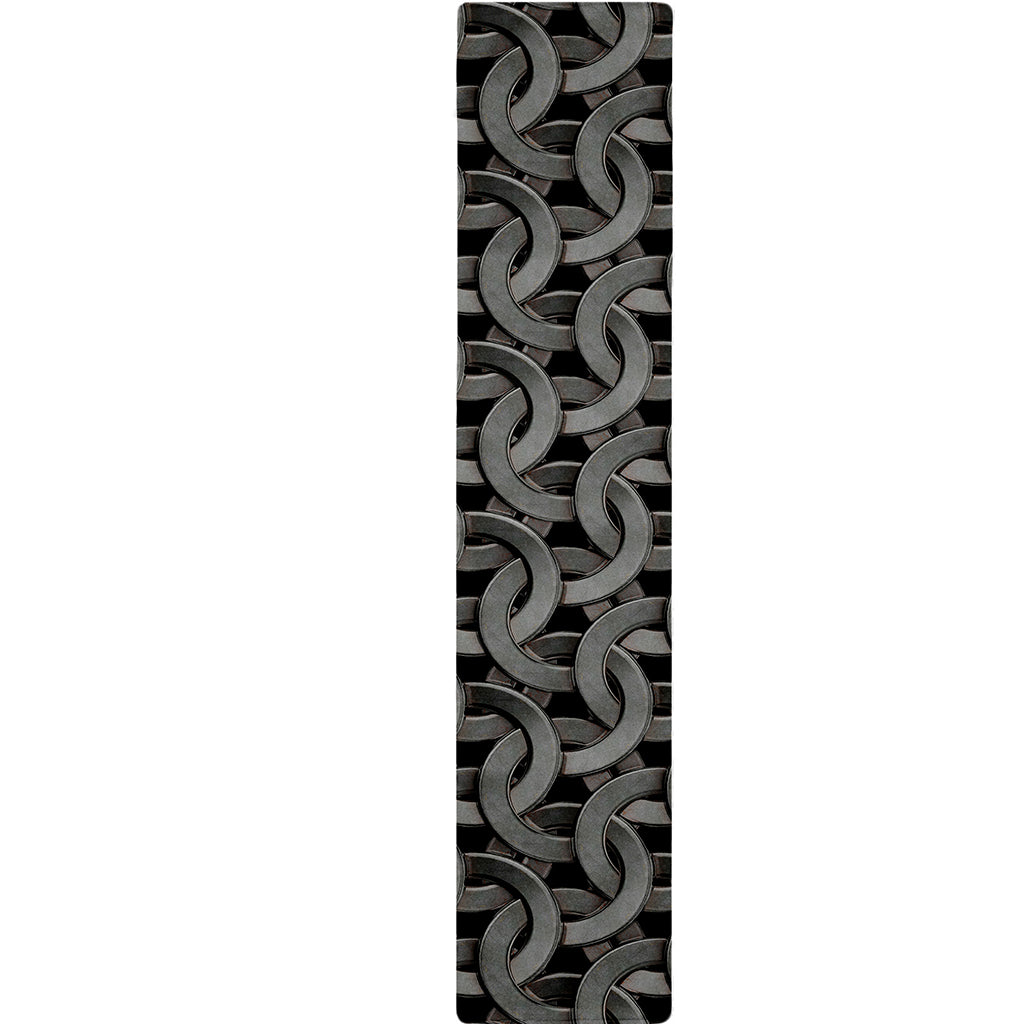 Metal Chainmail Pattern Print Table Runner