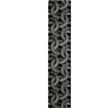 Metal Chainmail Pattern Print Table Runner