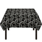 Metal Chainmail Pattern Print Tablecloth