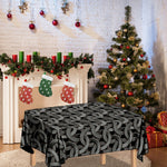Metal Chainmail Pattern Print Tablecloth
