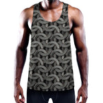 Metal Chainmail Pattern Print Training Tank Top