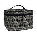 Metal Chainmail Pattern Print Travel Makeup Bag
