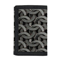 Metal Chainmail Pattern Print Trifold Wallet