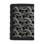 Metal Chainmail Pattern Print Trifold Wallet