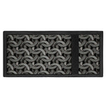 Metal Chainmail Pattern Print Trifold Wallet