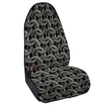 Metal Chainmail Pattern Print Waterproof Car Seat Cover