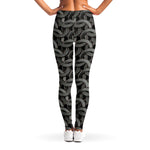 Metal Chainmail Pattern Print Women's Leggings