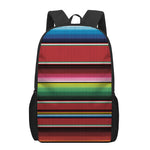 Mexican Serape Blanket Pattern Print 17 Inch Backpack