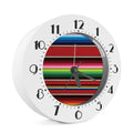 Mexican Serape Blanket Pattern Print Alarm Clock