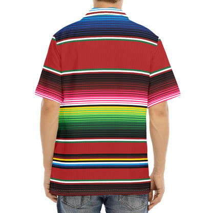 Mexican Serape Blanket Pattern Print Aloha Shirt