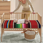 Mexican Serape Blanket Pattern Print Baby Crib Sheet