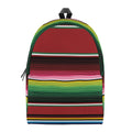 Mexican Serape Blanket Pattern Print School Backpack