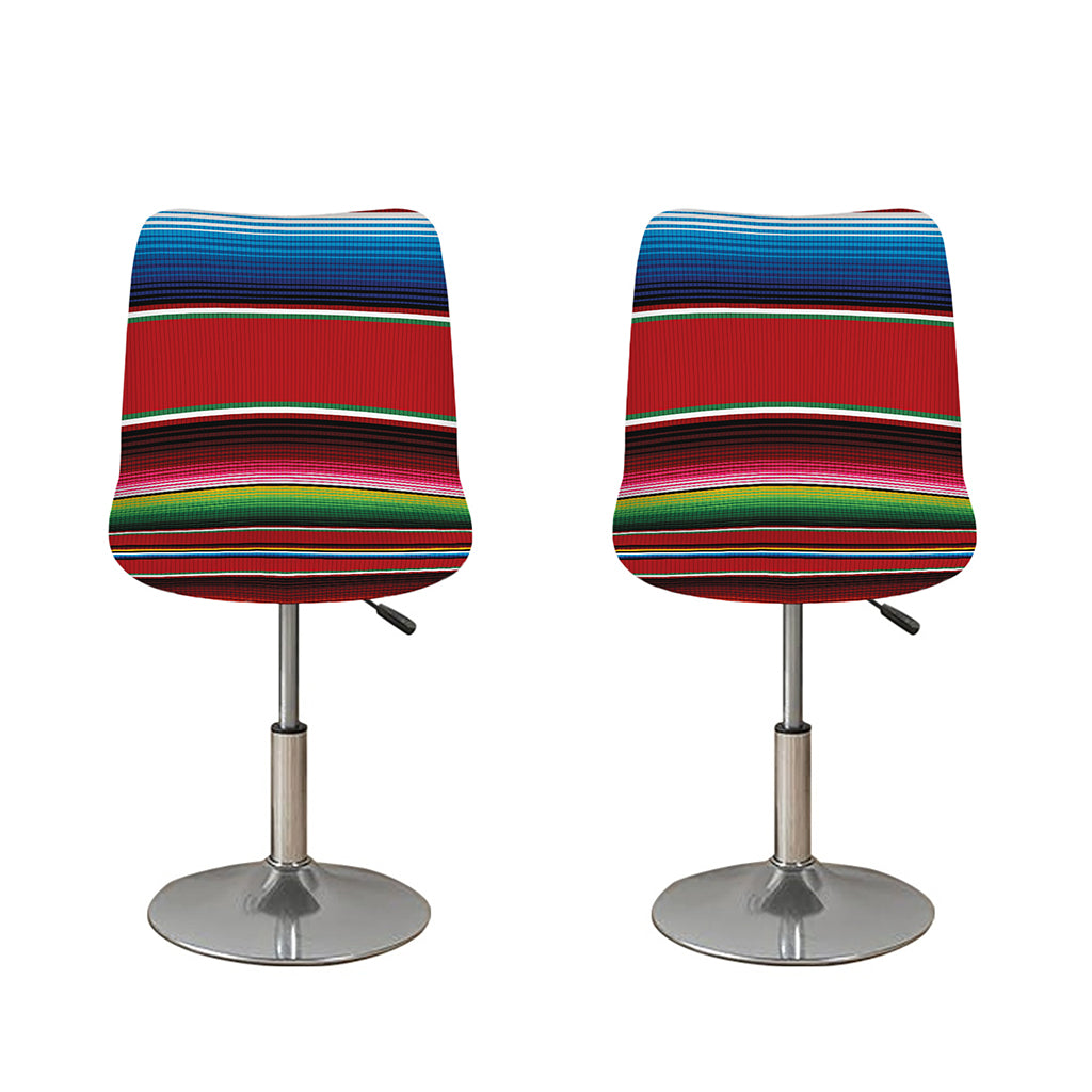 Mexican Serape Blanket Pattern Print Bar Stool Covers