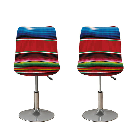 Mexican Serape Blanket Pattern Print Bar Stool Covers