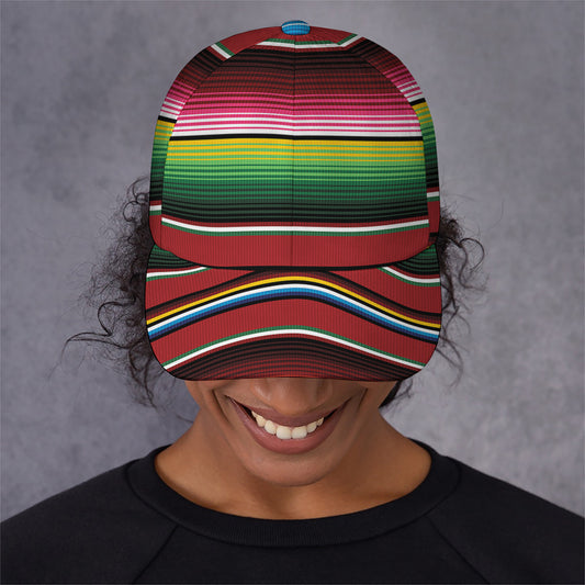 Mexican Serape Blanket Pattern Print Baseball Cap