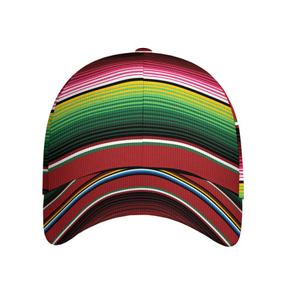 Mexican Serape Blanket Pattern Print Baseball Cap