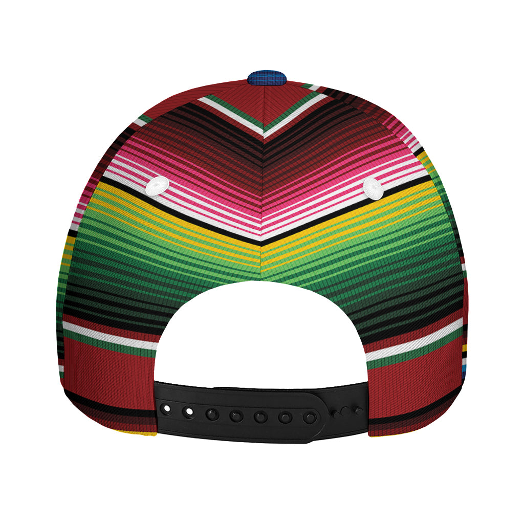 Mexican Serape Blanket Pattern Print Baseball Cap