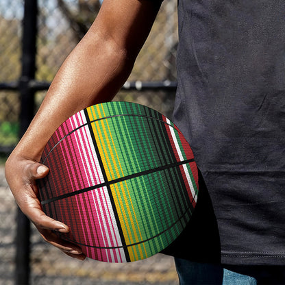 Mexican Serape Blanket Pattern Print Basketball