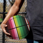 Mexican Serape Blanket Pattern Print Basketball