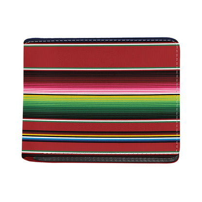 Mexican Serape Blanket Pattern Print Bifold Wallet