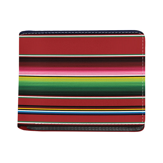 Mexican Serape Blanket Pattern Print Bifold Wallet