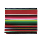 Mexican Serape Blanket Pattern Print Bifold Wallet