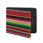 Mexican Serape Blanket Pattern Print Bifold Wallet