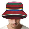 Mexican Serape Blanket Pattern Print Bucket Hat