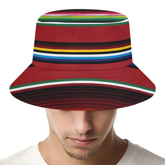 Mexican Serape Blanket Pattern Print Bucket Hat