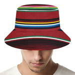 Mexican Serape Blanket Pattern Print Bucket Hat