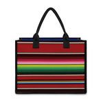 Mexican Serape Blanket Pattern Print Canvas Tote Bag