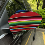 Mexican Serape Blanket Pattern Print Car Side Mirror Covers