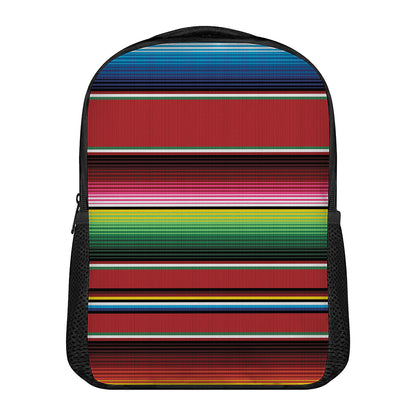 Mexican Serape Blanket Pattern Print Casual Backpack