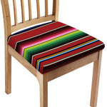 Mexican Serape Blanket Pattern Print Chair Cushion Cover