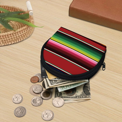 Mexican Serape Blanket Pattern Print Coin Purse