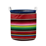 Mexican Serape Blanket Pattern Print Collapsible Laundry Basket